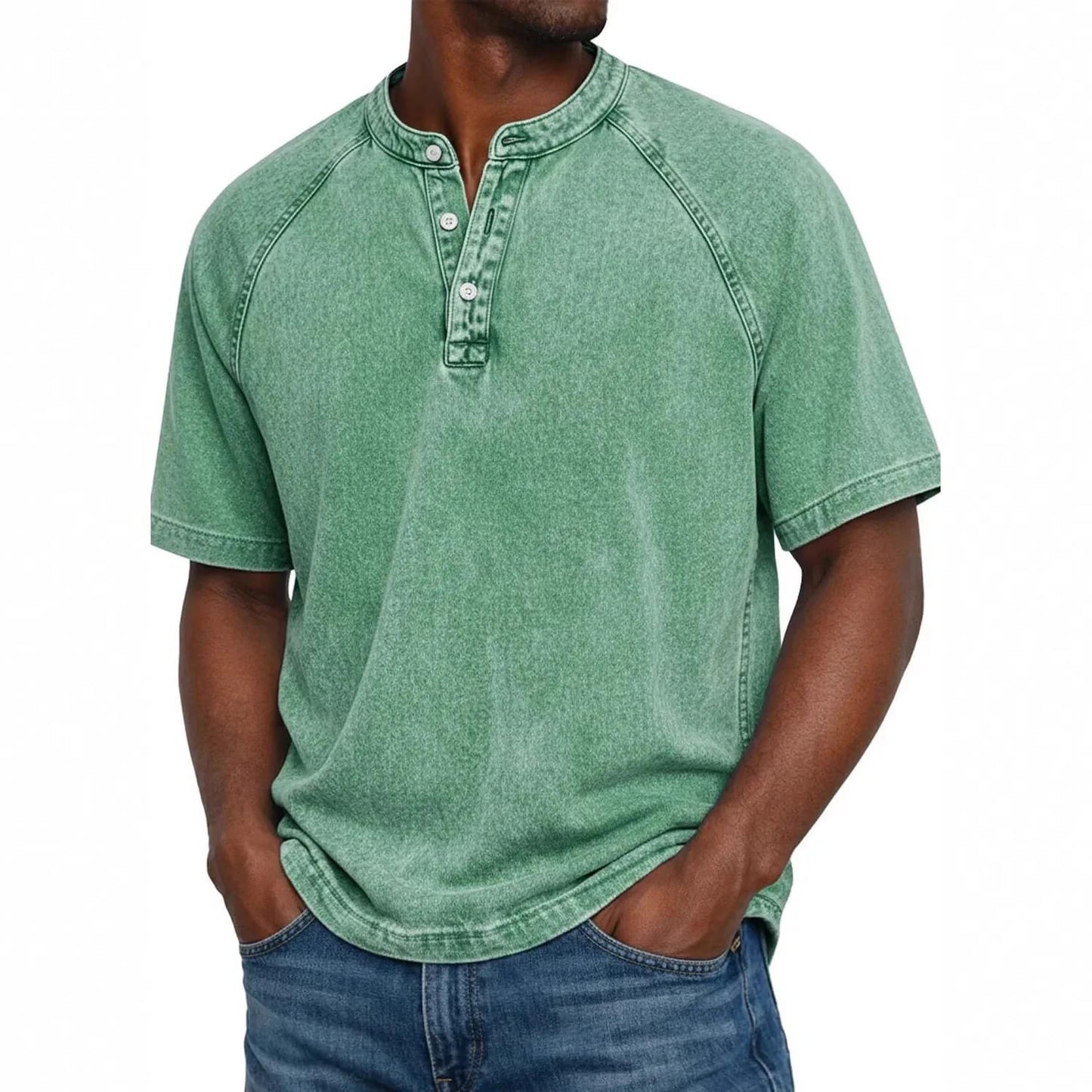 Ovwiss™ | Henley Denim Vintage