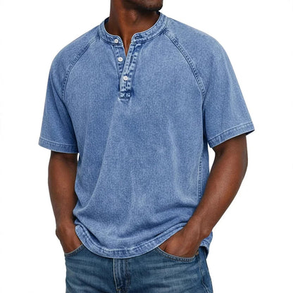 Ovwiss™ | Henley Denim Vintage