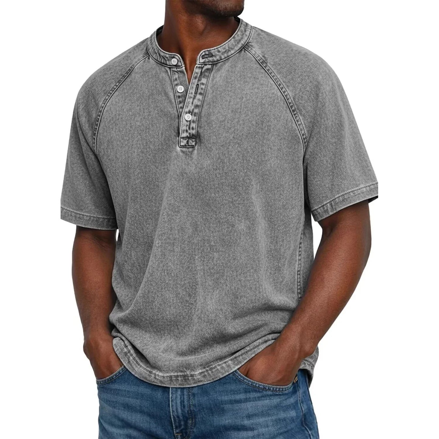 Ovwiss™ | Henley Denim Vintage