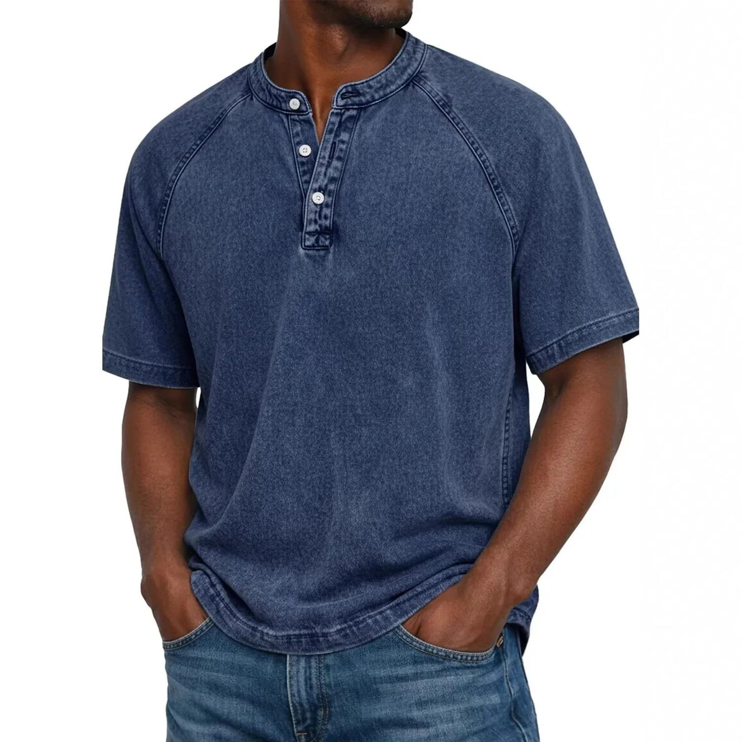 Ovwiss™ | Henley Denim Vintage