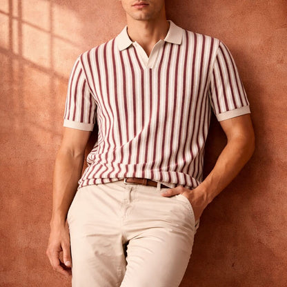 LORANO | Polo Maille Rayures Rétro