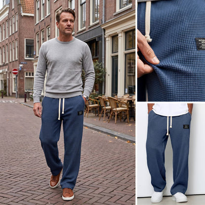 Pantalon Homme Confortable à Coupe Ample et Taille Ajustable