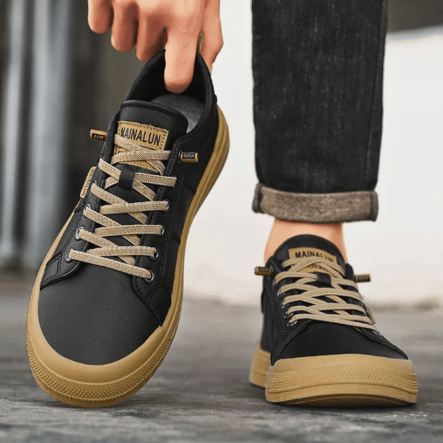 HARRINGTON | Baskets en Cuir Élégantes
