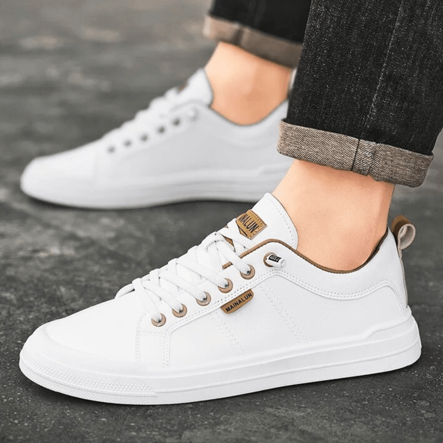 HARRINGTON | Baskets en Cuir Élégantes